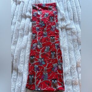 Red Owl Print Women's Infinity Scarf